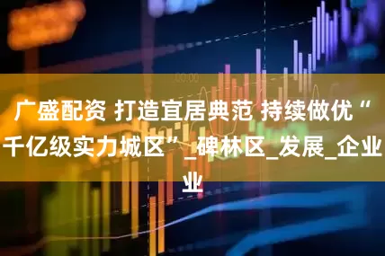 广盛配资 打造宜居典范 持续做优“千亿级实力城区”_碑林区_发展_企业